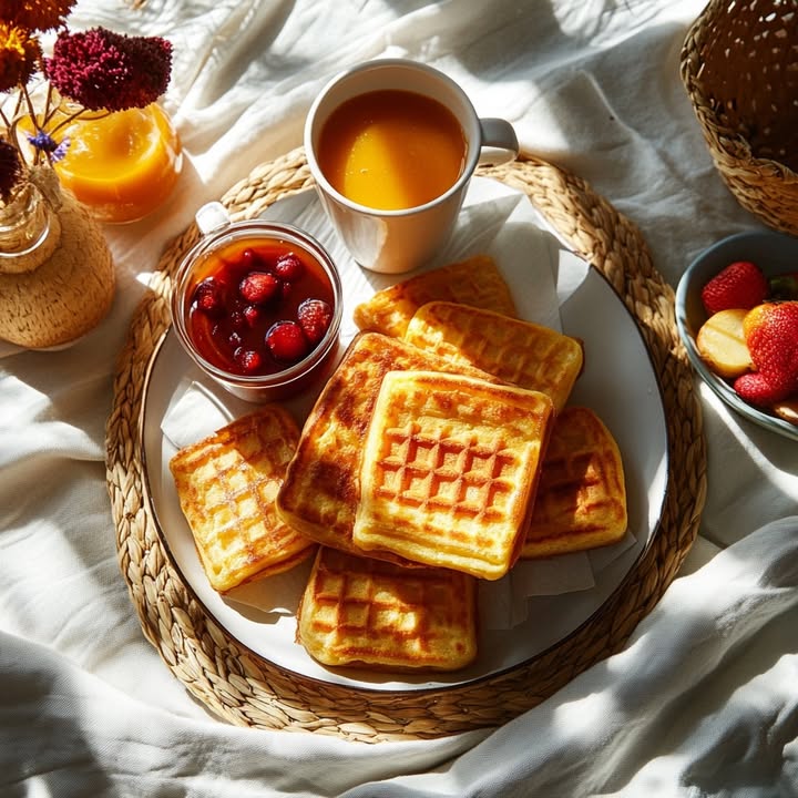 Zoete Aardappel Wafels