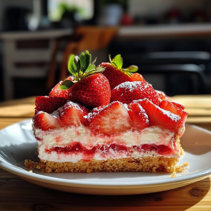 Zomer Cheesecake Aardbeien