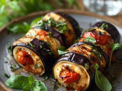 Heerlijke Aubergineroulade met Tomaat en Mozzarella: Een Simpel Zomer recept