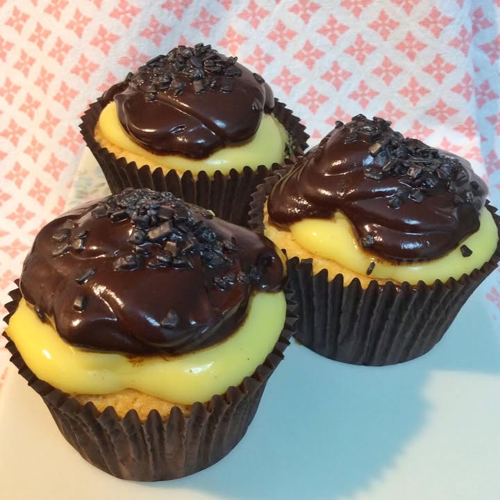Boston Cream Cupcakes