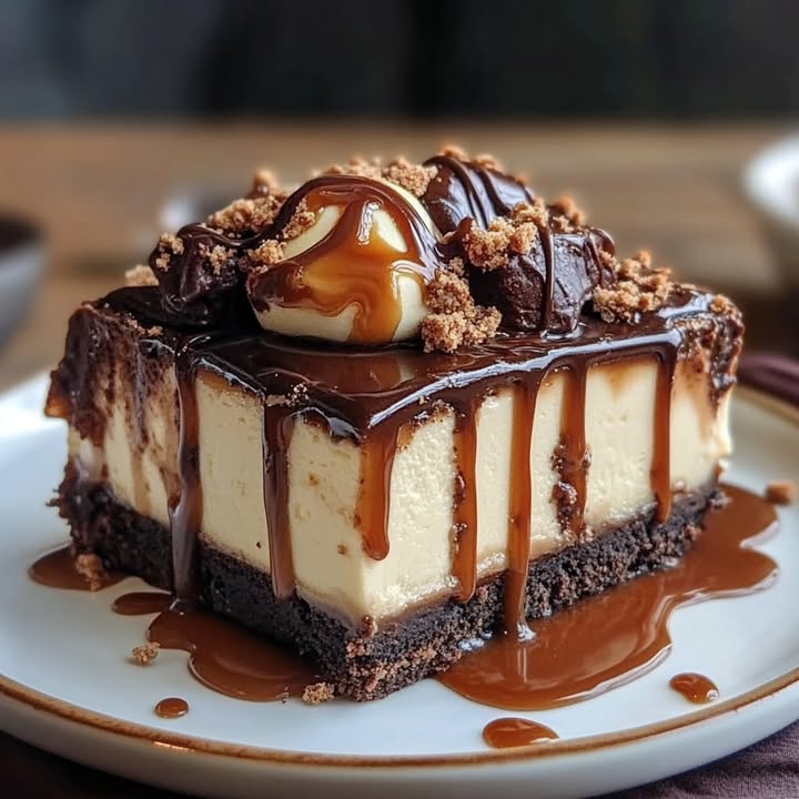 Caramel Cheesecake Brownie