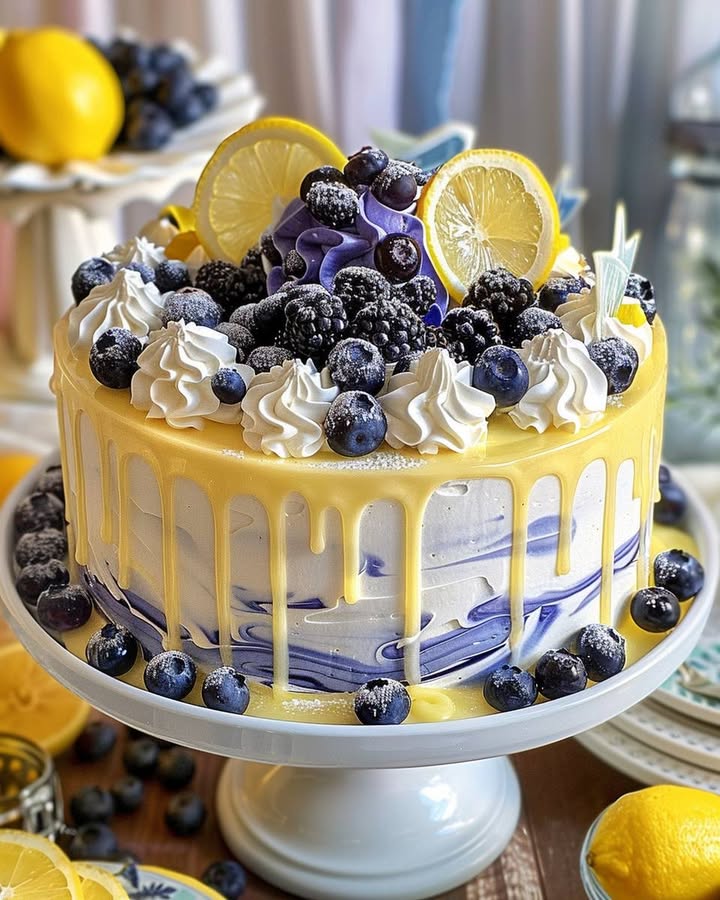 Citroen Bosbes Cheesecake