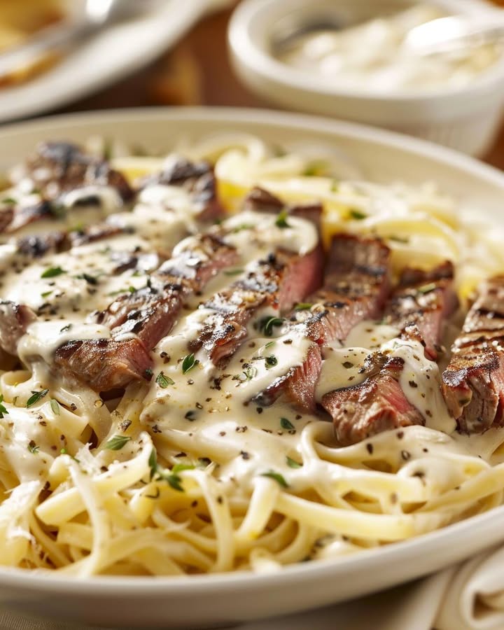 Gorgonzola Steak Pasta