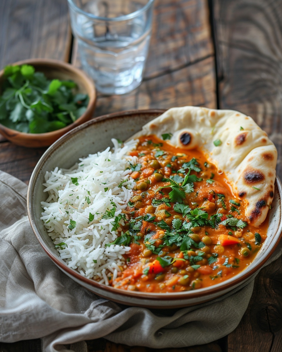 Groentecurry met kokosmelk en kikkererwten