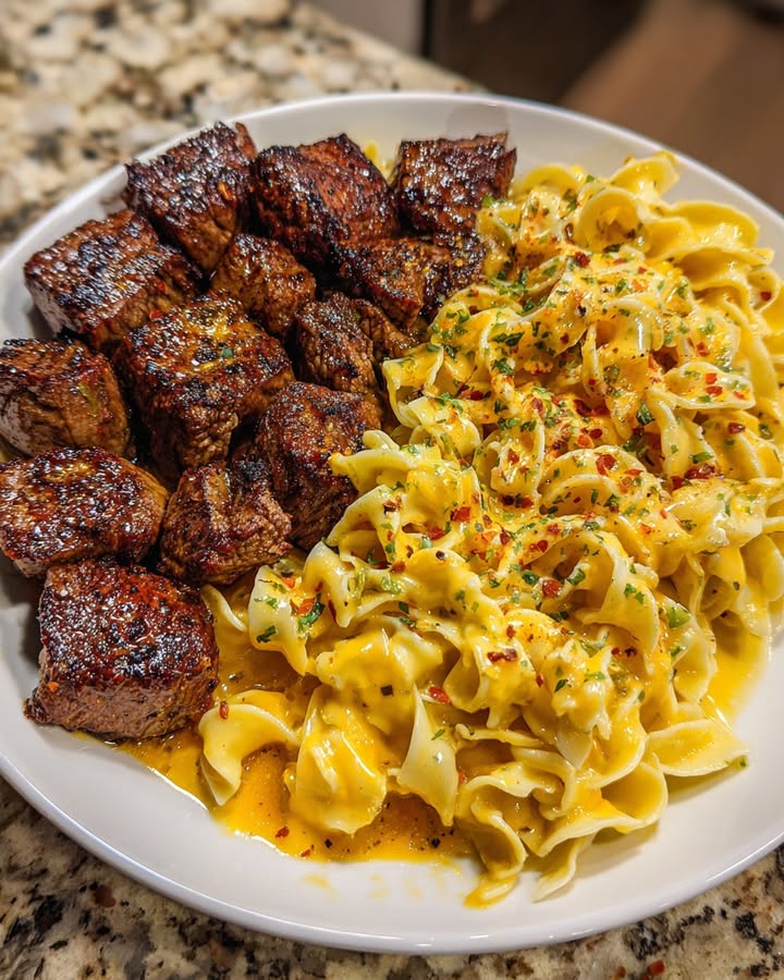 Knoflookboter Steak Tips