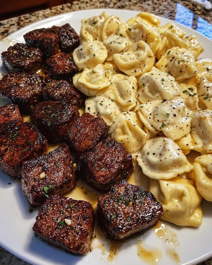 Knoflookboter Steakbites Tortellini
