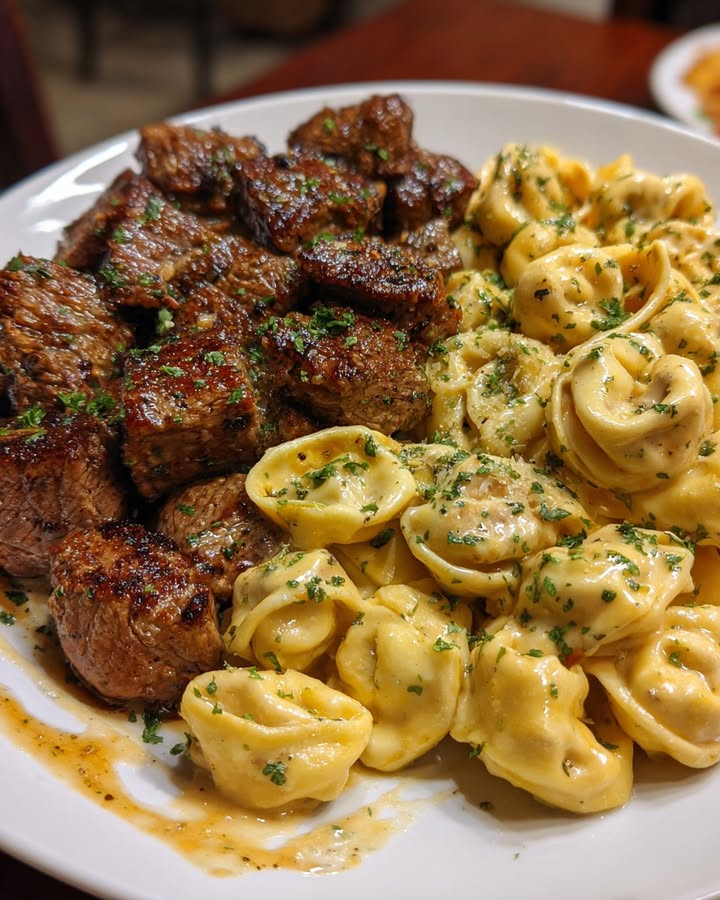 Knoflookboter Steakhapjes