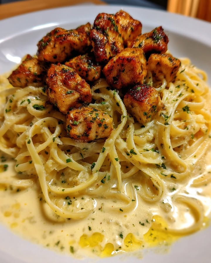 Romige Citroen Knoflook Linguine