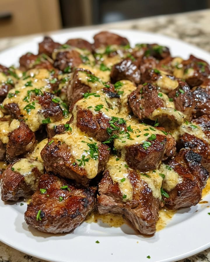 Romige Knoflookboter Steakbite