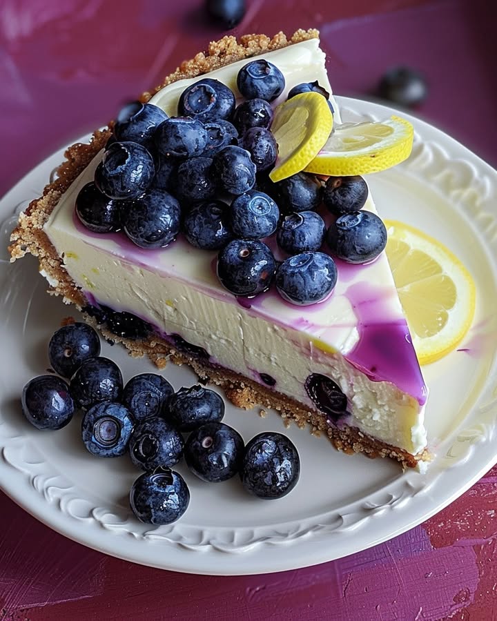 Zesty Blauwe Bessen Cheesecake