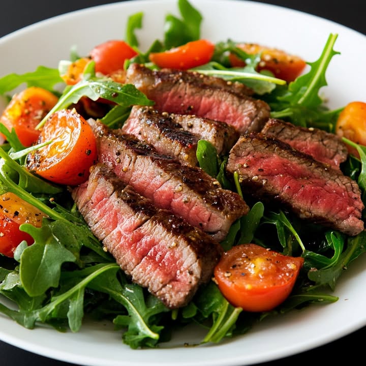 Bifteck Rucola Salade