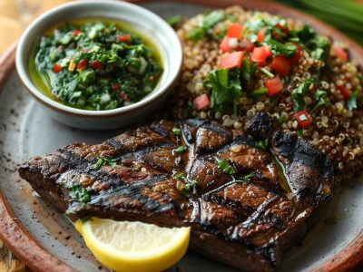 Lekker en Gezond: Bloemkoolsteak met Chimichurri en Quinoa