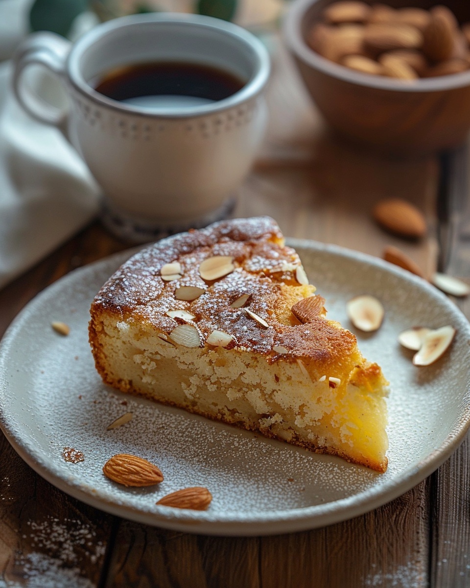 Citroen-ricotta cake met amandelen