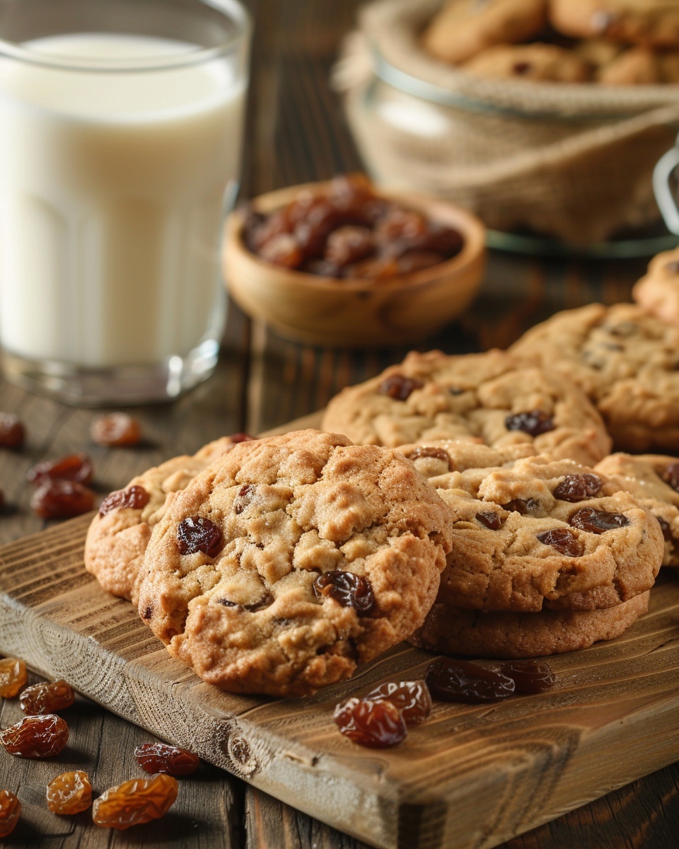 Havermout-koekjes met rozijnen en dadels