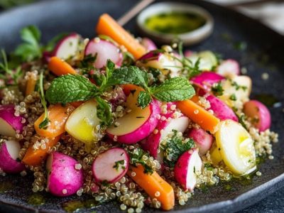 Kleurige Quinoa Salade: Smaakvol & Makkelijk Recept