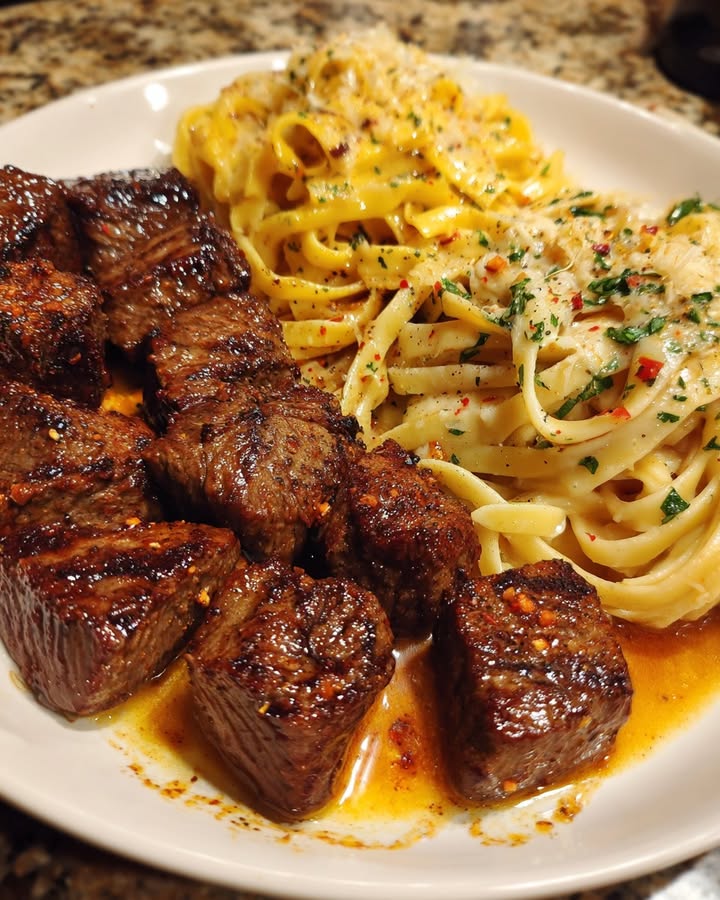 Knoflook Boter Steak Tips