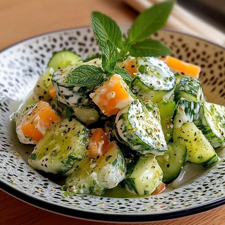 Krokante Komkommer Salade