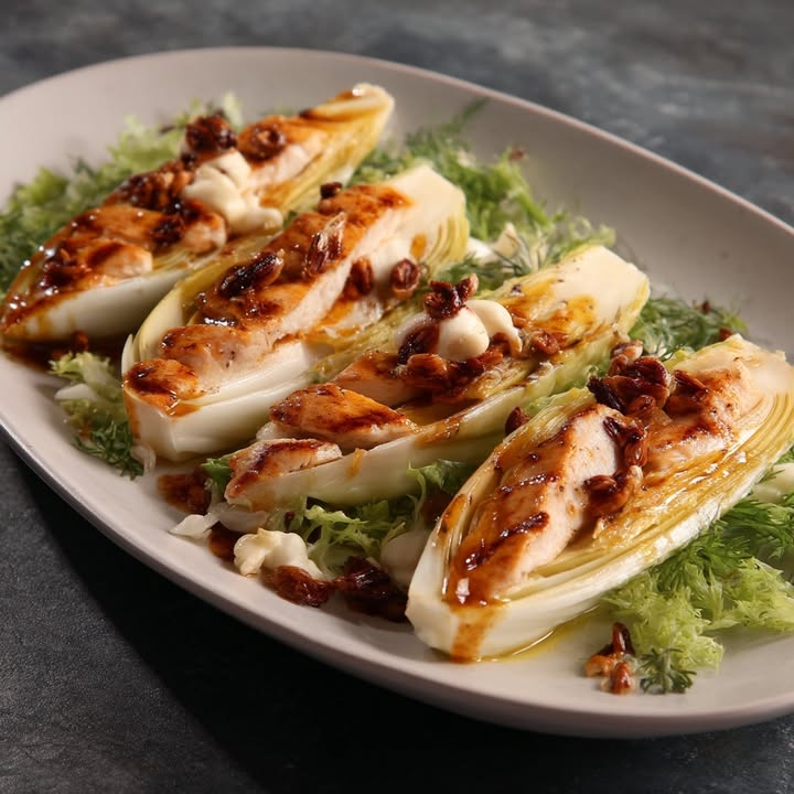 Kruidige Endives Met Kip