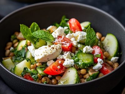 Lentil salade feta: snel en smakelijk recept