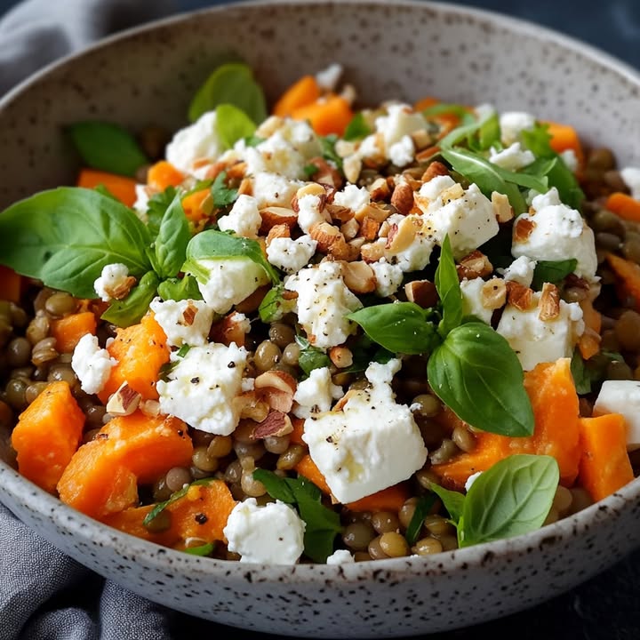 Linzensalade met Feta