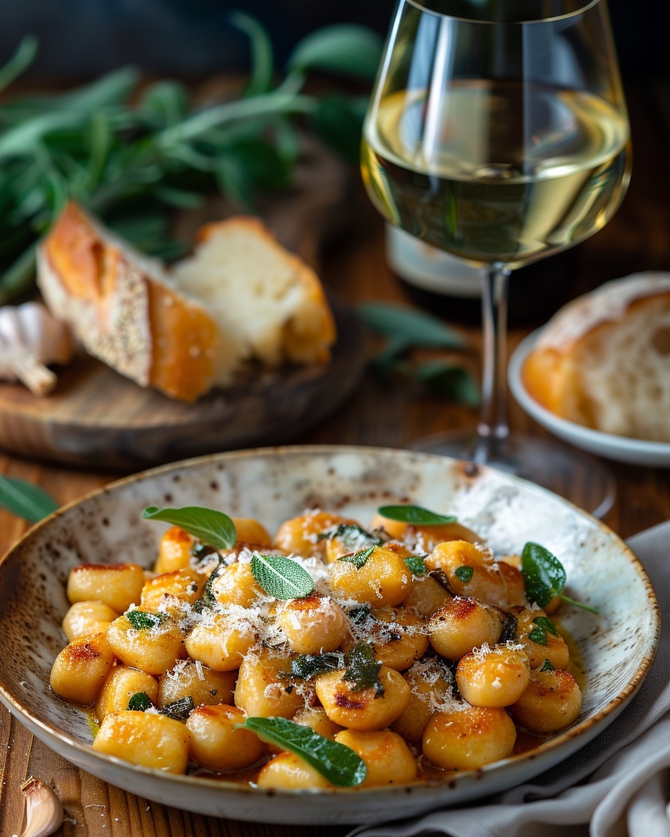 Pompoen-gnocchi met salieboter en pecorino