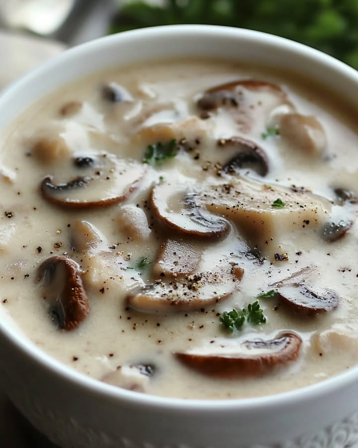 Romige Champignonsoep