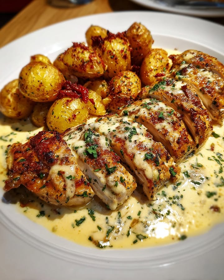 Romige Knoflookkip Aardappelen
