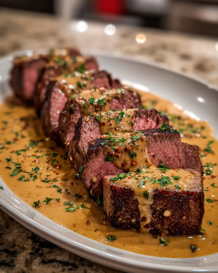 Romige Parmezaan Mosterdfilet