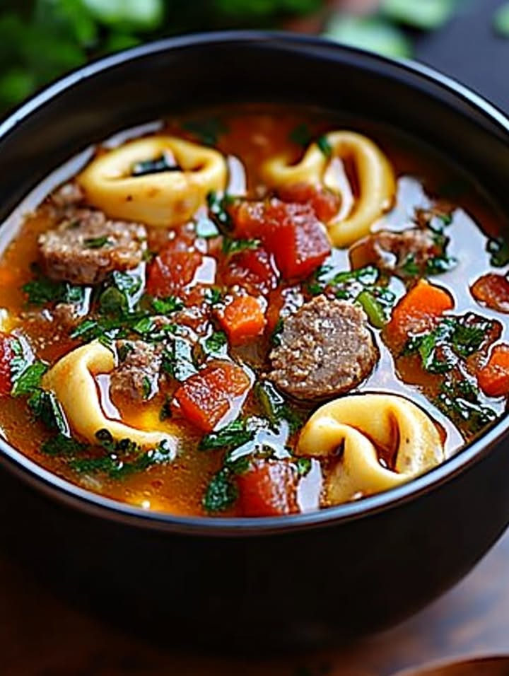 Romige Tortellini Soep