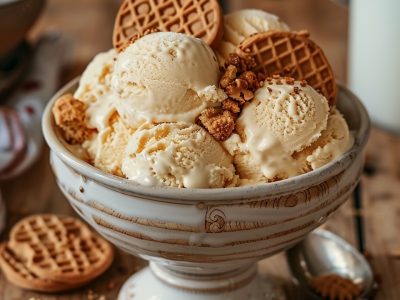 Lekker en Vers: Maken van Speculaas-ijs met Stroopwafel Stukjes