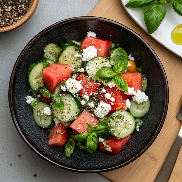 Verfrissende Watermeloen Salade