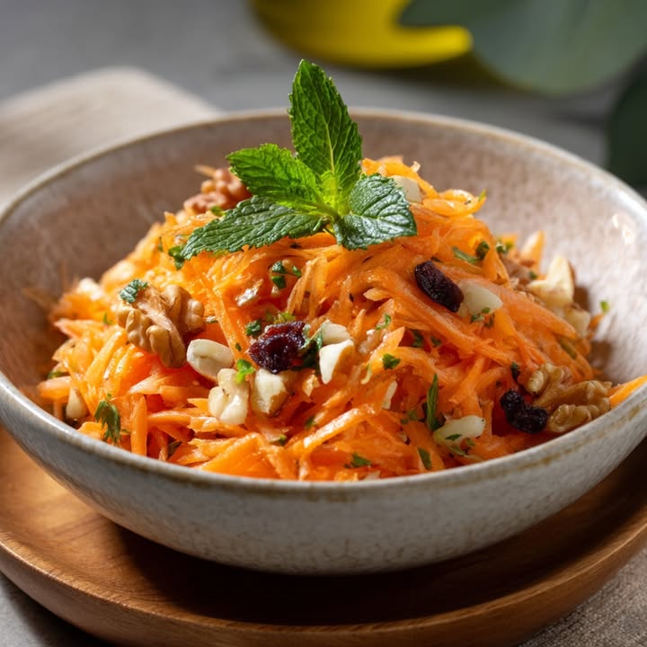 Wortelsalade met noten