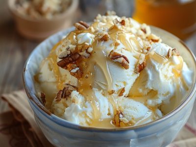 Lekker en Gezond: Yoghurt-ijs met Honing en Geroosterde Noten