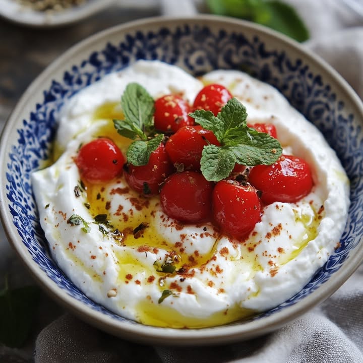 Zelfgemaakte Labneh Heerlijke Dip