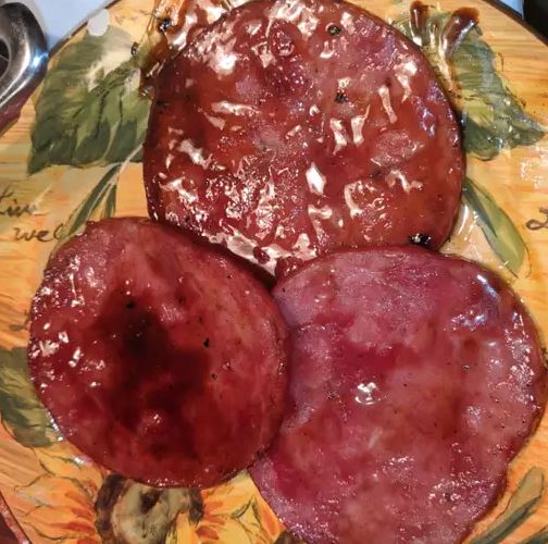 Zoute Glazuurde Ham Steak