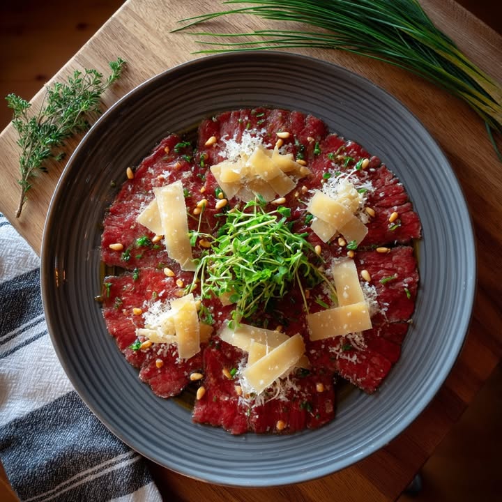 Carpaccio met Parmesan