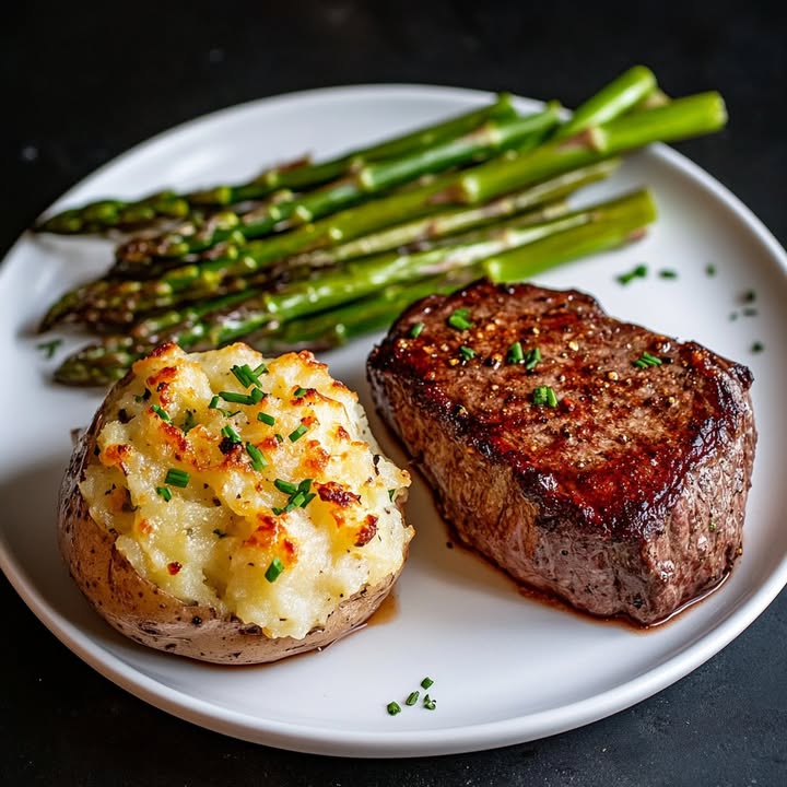 Filet Mignon Asperges Gratiné