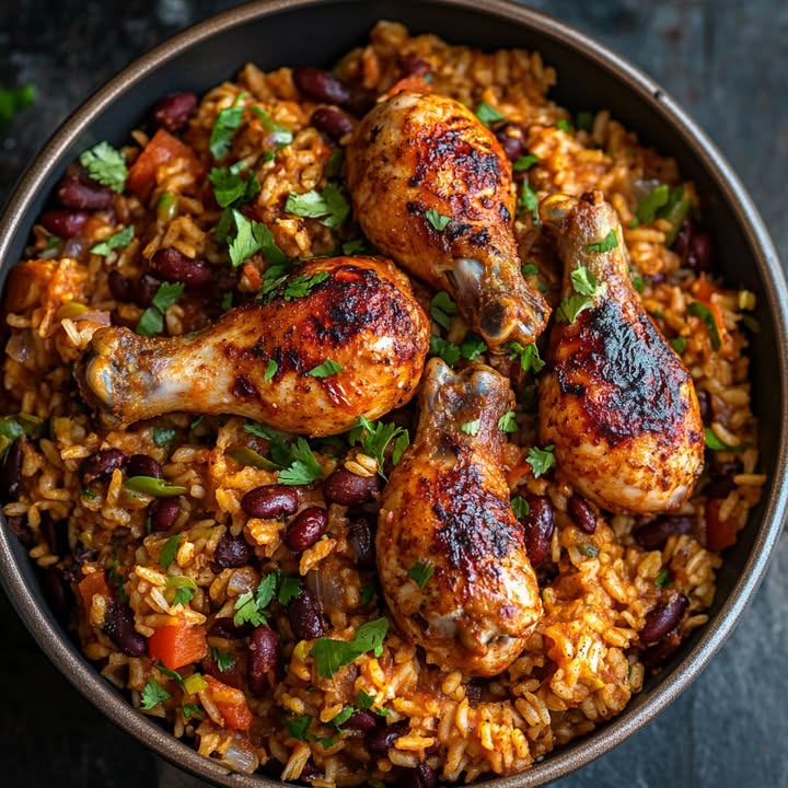 Geroosterde Kippenpootjes Rijst