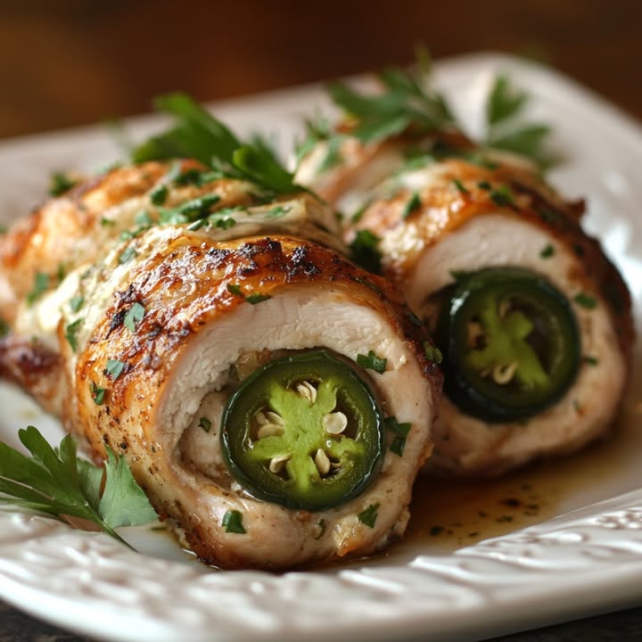 Gevulde Kippenrolletjes Jalapeño