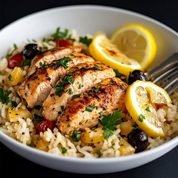 Grieks Kippenrijst Citroen