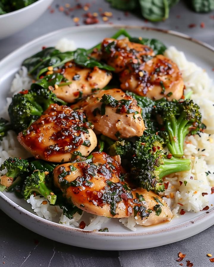 Knoflookkip met Groenten