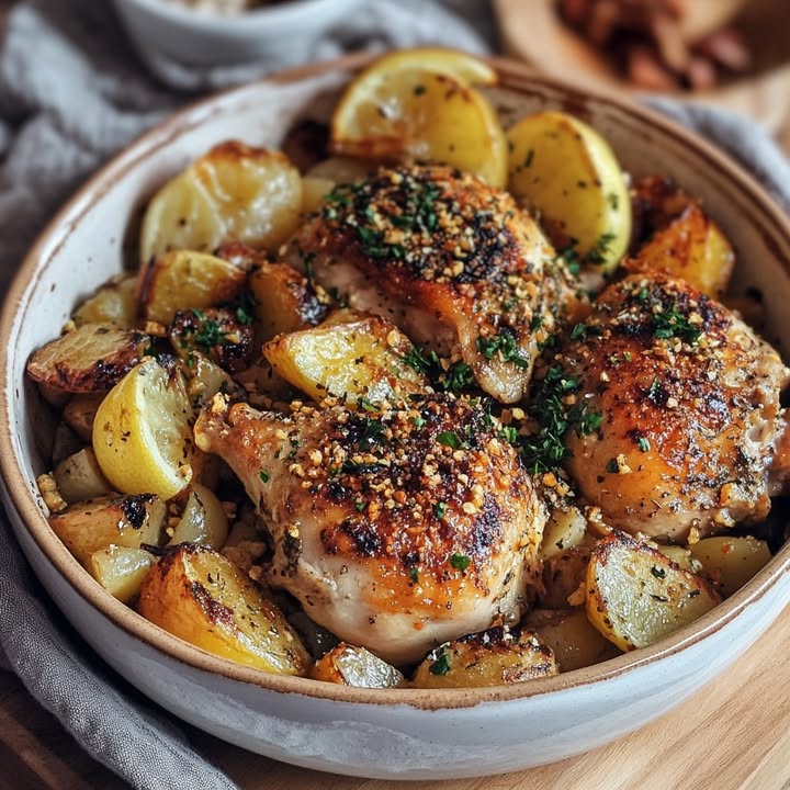 Krokante Kip Aardappelen