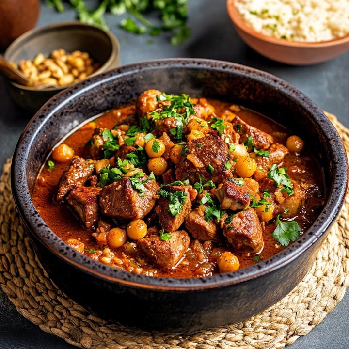 Lamsvlees Kikkererwten Tajine