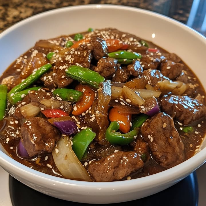 Mongoolse Biefstuk Roerbak