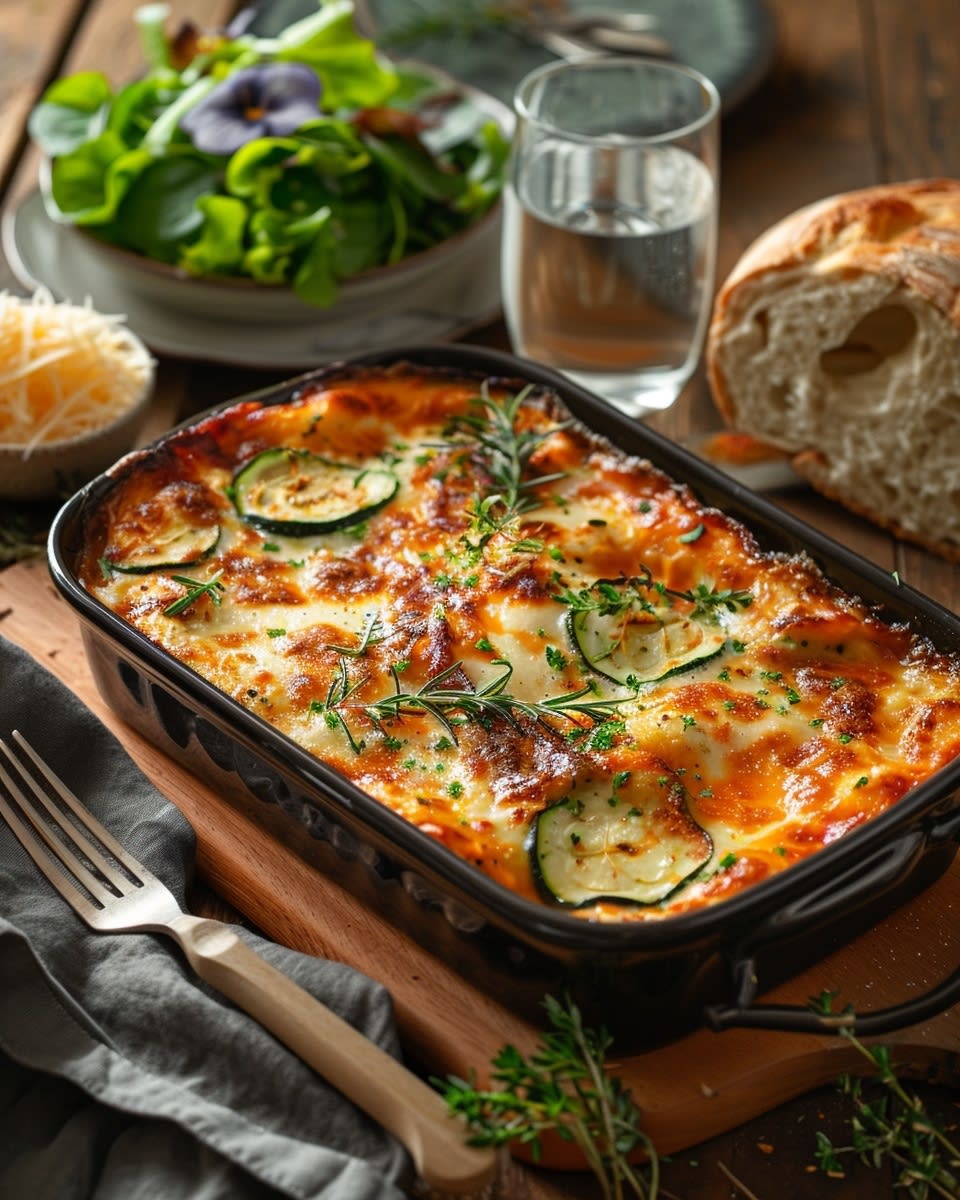 Ovenschotel met courgette en kaas