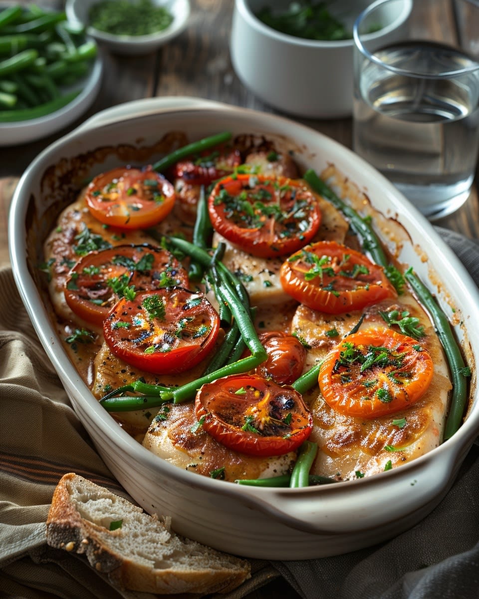 Ovenschotel met kip en tomaat