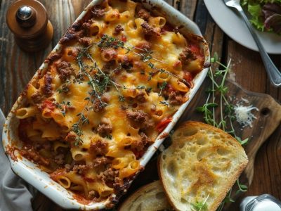 Heerlijke Ovenschotel met Pasta en Gehakt: Een Klassieker op Tafel