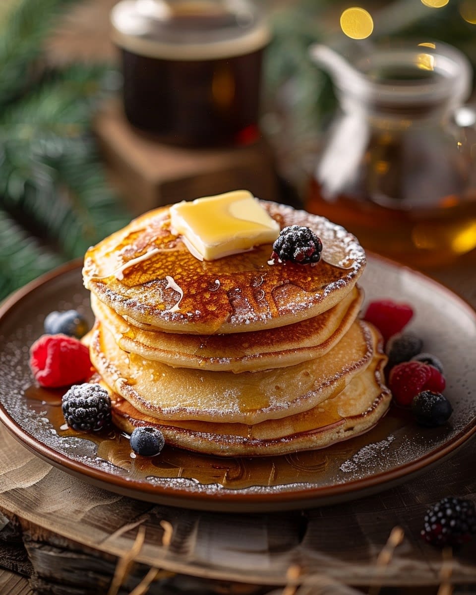 Pannenkoeken met ahornsiroop