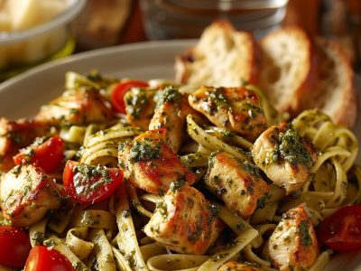 Heerlijke Pasta Pesto Met Kip En Tomaat: Een Simpele En Smaakvolle Maaltijd