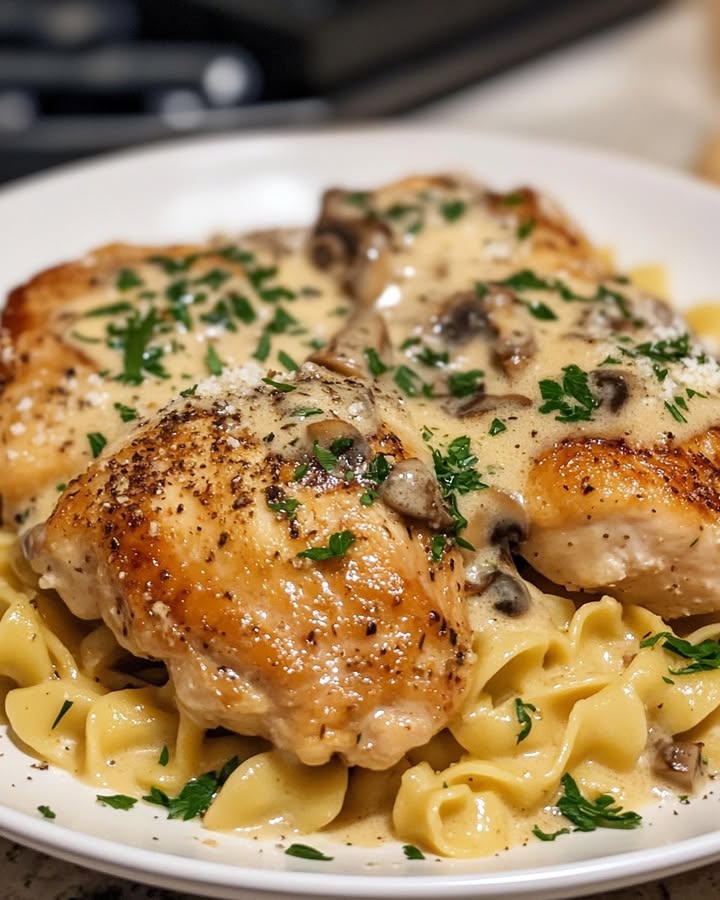 Romige Kipnoedels Gerechten